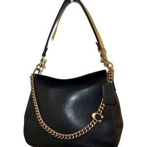 Coach Signature Chain Hobo Black